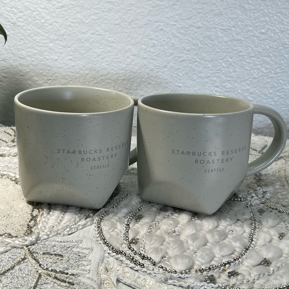 NWOT Starbucks Reserve Roastery Gray Mugs - Picture 2 of 7
